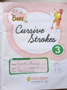 Cursive Strokes Class3