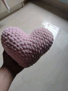 Crochet Heart Pillow