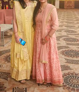 Yellow And Golden Festive Suit Set