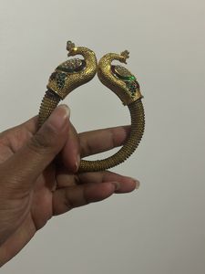 Peacock Gold Press Bracelet