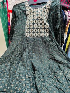 Green Sharara Set