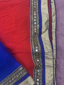 RED BRIDAL NEW SAREE With Blouse Piece