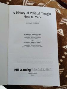 History of Political Thought Book