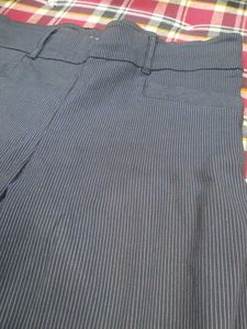 Striped formal/informal trousers