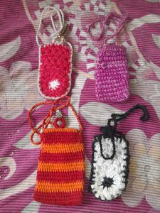 Beautiful Woolen Mobile Covers Pack Of 4