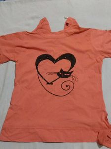 Cute Cat Heart Tee