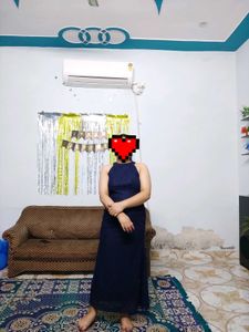 Elegant Navy Blue Maxi Dress