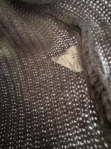 Gray Knit Pullover Sweater