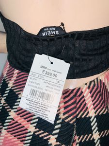 Black Halter Ring Detail Top