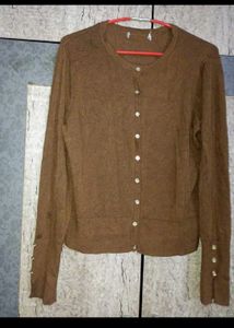 Korean Style Brown Cardigan