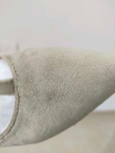Elegant Gray Suede Heels