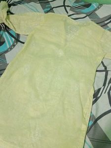 Light Yellow Kurti