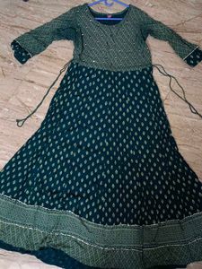 Elegant Green Printed Kurta