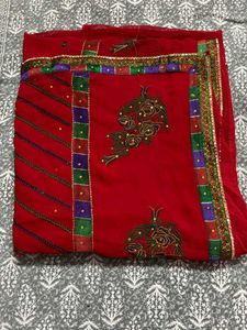 Elegant Floral Saree 2