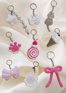 random 4 of these Crochet Keychains - Handmade Cha