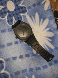 Sleek Black Arabic Numeral Watch