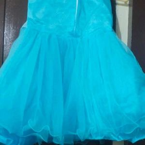 Cute Blue Party Dress