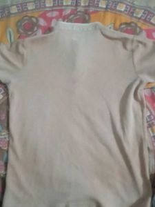 Tan Mandarin Collar Short Sleeve Shirt