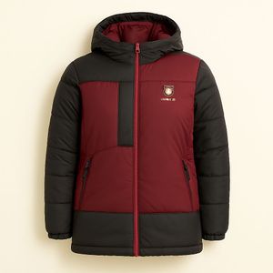 Stylish Maroon &amp; Black Jacket