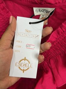 Pink Elegant Ruffled Blouse