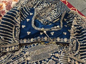 Gorgeous Peacock Blue Lehenga Choli With Dupatta