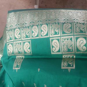 Green Dress Material