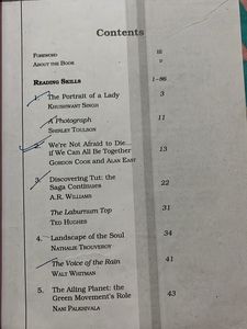 Snapshots And Hornbill - Class 11 English Textbook