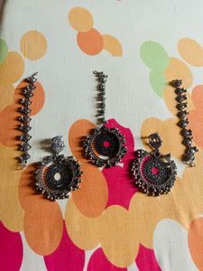 Mysuru Earrings With Maangtika