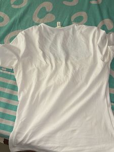 White Square Neck Top