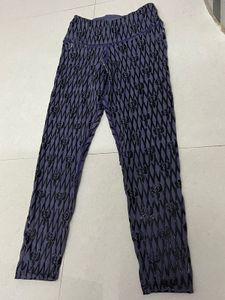 Stylish high waist Patterned Leather pant