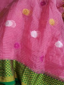Pink &amp; Gold Indian Sari