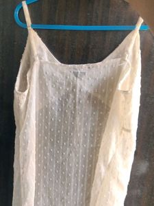 White Sheer Slip Dress