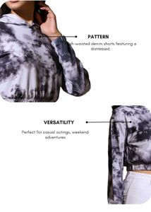 Tie-Dye Cropped Hoodie
