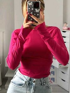 pink full sleeve korean top🩷.....