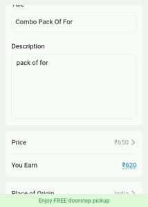 Combo Pack Of For
