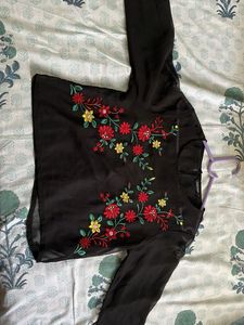 Floral Embroidered Top