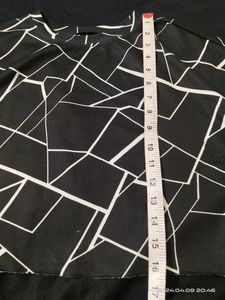Shein Black And White Crop Top For Women