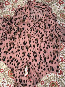 Leopard Print Stylish Shirt Top