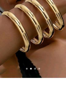 Gold Bangles - Set of 4