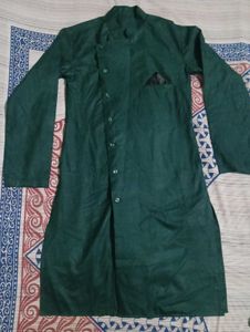 Men's Classic Dark Green Kurta