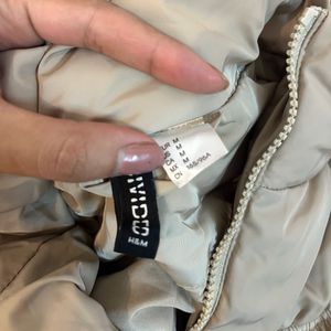 H&amp;M Beige Puffer Vest