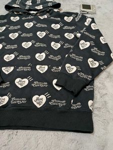 CDG PLAY Heart Print Hoodie