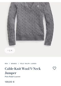 Ralph Lauren RLL Cable Knit Sweater