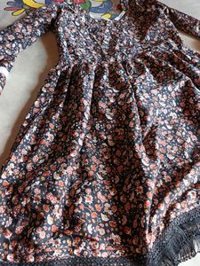 Round Lace Work Kurti