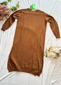Brown Knit Dress