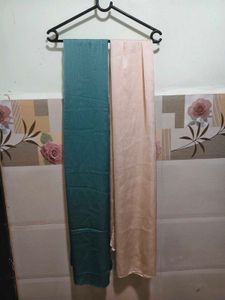 Elegant Teal & Cream Scarves