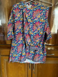 Floral Print Kurta Set