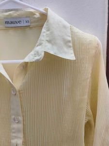 Mauve Button-Down Top