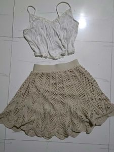 knitted Mini Skirt