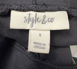 Black Pants with Button Detail